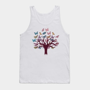 Beautiful Butterfly Tree Tank Top